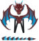 ZeiLaBang Kakadi Ensemble de masques d'Halloween en forme d'ailes de dragon, pour enfants et adultes, pour cosplay, mascarade, Halloween, fête, carnaval