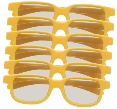 UPKOCH 6pcs Cinema Glasses for Boys and Girls Party Glasses Plastic for Boys and Girls Party Supplies