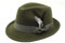 2025 - Deutscher Vintage-Bierhut, traditioneller Fedora mit Feder für Oktoberfest-Kostümpartys und Outdoor-Events Fischerhut Festival (Army Green, One Size)