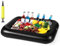Soporte Inflable para Bebidas Bandeja Inflable,Posavasos Piscina Portabebidas inflables para Piscina,Hinchable para Bebidas Flotante Bar Verano Piscina Fiesta (Negro)