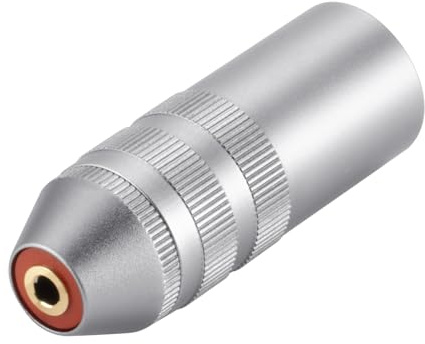Alphatec XLR 4-Pin to 3.5mm Balanced Adapter, Aviation Aluminum Alloy & Pure Copper Core, Studio-Grade Audio Conversion Plug for Pro Gear