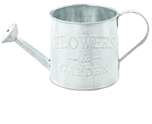 Bulevisiter Vintage Iron Watering Can Flower Pot Metal Vase Decorative Garden Bucket Sprinkler Retro Home Decor Portable Container With Open Top Design For Easy Water Filling(The Old)