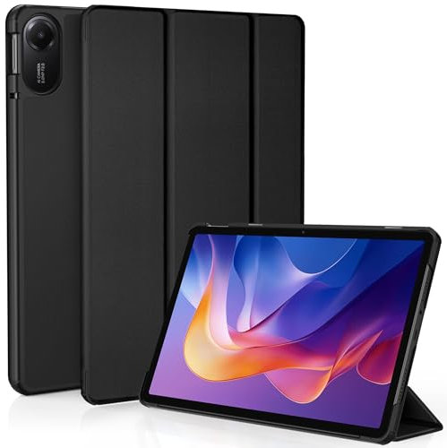 EasyAcc Coque avec Redmi Pad 2 11Pouces 2025 Tablette, Étui de Protection Fin avec Support pour Redmi Pad 2 2025, Noir