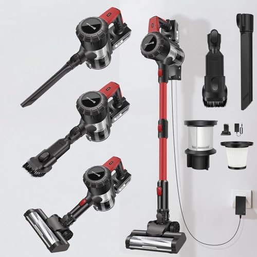 Lucn 6000W Cordless Stick Vacuum Cleaner Handheld Wireless Household Vacuum Cleaner
