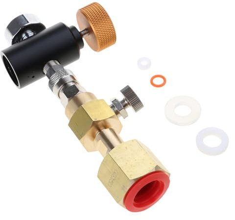 CO2 Refill Station Adapter TR21-3 Für Quooker Tanks Zu CGA320 W21.8-14 Große CO2-Tanks Schnellbeinde Anschluss Aluminium Aluminium Inflationsanschluss