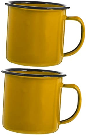 iplusmile Set Di 2 Tazze Da Vintage Multifunzionali in Acciaio Inossidabile Tazze Da Latte Portatili Per Tè e Resistente Ruggine