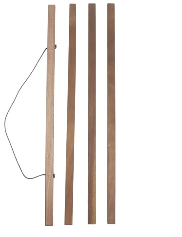 Holz-Bilderrahmen-Wandhalterungs-Kit für Poster und Bilder, DIY-Scroll-Display mit Magnetstreifen, umweltfreundlich, wiederverwendbar, Walnussholz-Aufhänger, 51 cm