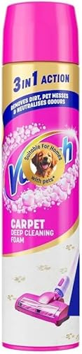 Vanish Carpet Deep Cleaning Foam, 3 in 1 Action, Removes Dirt, 600ml