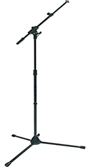 RTX Support télescopique pour microphone avec base métallique et bras ajustable Noir