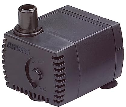 Amtra Stream 230 - Pompa sommergibile per acquario, portata d'acqua regolabile, 230 lt/h - 1,9W - 230v, per Fontanella Gatti, Laghetti e Fontane