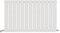 iBathUK Apex Horizontal Radiator, Single Flat Panel Radiators, 600x988mm Slim Radiator for Bathroom,Kitchen,Living Room - White