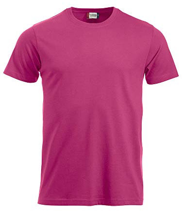 CliQue New Classic T-Shirt, Rose (Cerise Brillante), XL Homme