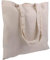 STOCK 10 PEZZI borsa shopper cotone spesa 38x42 manici lunghi cotone NATURALE