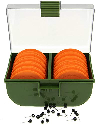 NGT Chod/Zig Bin with 10 Eva Winders - Green, One Size