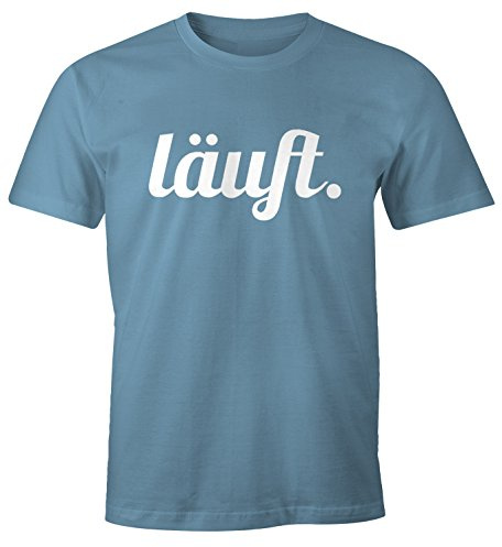 MoonWorks Cooles lustiges Herren T-Shirt - läuft - Fun-Shirt