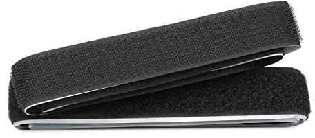 ZADAWERK® Klettverschluss - 25 mm x 100 cm - Schwarz - Klettband selbstklebend - verbinden von Komponenten - je 1 Meter Flauschband und Hakenband