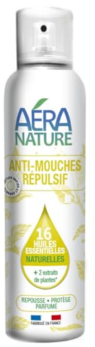 AERA NATURE : Répulsif Anti-Mouches 125ml aux huiles essentielles naturelles