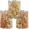 Kreative Feder Shabby Chic Landhausstil Wandbilder Holz | Deko-Schilder aus Holz im 3er Set | Wanddeko für Ihr Zuhause | in 30x20cm (Herbstblätter)