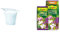 Hobby Flower Adel - Maceta Redonda para orquídeas y su riego, 20 x 17 cm, Color Blanco – Plantas Ø11-12 + Flower 80017 Substrato Orquídeas 5L, Marrón, 24x4.5x39 cm