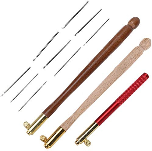 Archuu Tambour Hook Sticknadel, Häkelnadel, Hook Punch Stickerei, Perlen Nadel Werkzeuge Kreuz Häkelwerkzeug für Frauen Handwerker Anfänger