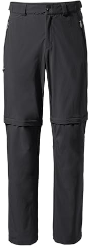 VAUDE Herren Mens Farley Stretch T-zip Pants Iii Hose, Schwarz, 56 Kurz EU