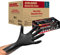 Safe Health Nitril Einmalhandschuhe Schwarz 1000 (10x100 Stk), Nitrilhandschuhe L Extra Stark Pulverfrei Latexfrei Handschuhe Einweg Fettbeständig, Putzen Kfz, Werkstatt Zubehör in Gr. M, L & XL