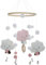 Windspiel, Mobile Baby Holz Glocke Baby Ball Mobile aus Filz Spielzeug zum Aufhängen Mobile Bett Baby Wolke Stern Jungen Mädchen