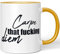 JUNIWORDS Tasse, Carpe That Fucking Diem, Wähle Farbe, Dunkelgelb