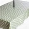 Rosie Lane PVC Wipe Clean Garden Tablecloth with Stainless Steel Parasol Hole for Garden Umbrella Polka Dot Sage Green (180cm x 140 cm) (200 x 140)
