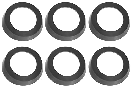 DOITOOL 6pcs Pressure Washer Pump Water Seal Pitcher Pump Upper Suction Cup Leather Cup Replacement Pitcher Pump Cup Black