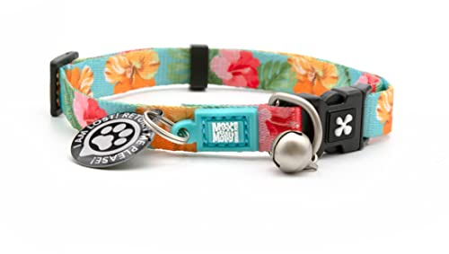 Max & Molly Urban Pets Lustiges und hübsches Katzenhalsband mit Glöckchen, Sicherheitsschnalle, verstellbare Größe und Smart-ID, personalisiertes Etikett für Mädchen oder Jungen, Katzen/Kätzchen,