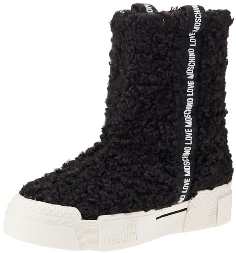 Love Moschino Damen Sneakers, Schwarz, 36 EU