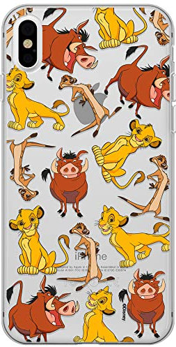ERT GROUP mobile phone case for Iphone X/XS original and officially Licensed Disney pattern Simba & Friends 010 optimally adapted to the shape of the mobile phone, partially transparent