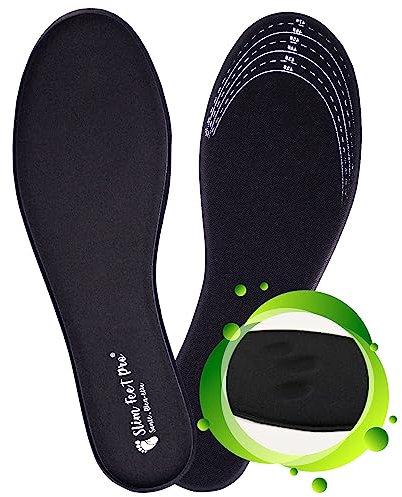 Semelle Chaussures Confort à Memoire de Forme Noire Taille L, Ajustable à la pointure, Homme Femme, Ultra douce, Légères,Amortissantes,Absorption des Chocs, Respirante, Anti Odeurs,Pieds Sensibles.
