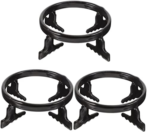 DOITOOL 3pcs Gas Stove Support Pot Stand Wok Support Ring Rack for Shop Iron Stove Stand Gas Burner Rack for Cooking Scenario