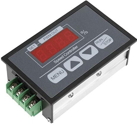 PWM DC Motor Speed Controller (PWM) Speed Adjustable Stepless Governor Regulator, Motor Speed Controller Digital Pump Controller 6-60V Speed Regulator Digital Display Percentage Tachometer