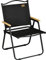 Outsunny Chaise de Camping Chaise de pêche Pliante avec accoudoirs - Tissu Oxford et Structure Acier - 54 x 59 x 78 cm - Noir
