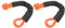 Softschäkel Tauwerkschäkel, 2 Stück Off-Road Schäkel Recovery Soft Schäkel 35 Tonnen Bruchfestigkeit Soft Recovery Abschleppgurt für LKW, Große SUVs, Geländewagen (Orange)