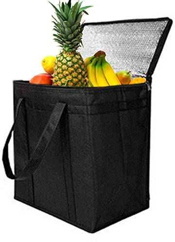 Fulenyi Food Delivery Bag | Insulated Reusable Shopping Bags | Cooler Bag Keeps Food Warm Catering Thermal Shopping Bag for Shopping Travel, Food Cooler Hot Delivery