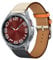 Leder Armband für Samsung Galaxy Watch 6 Classic 43mm 47mm Armbänder, Echtleder Schlank Ersatzarmband mit Edelstahl-Verschluss Kompatibel mit Armbänder Samsung Galaxy Watch 6 Classic 43mm 47mm (3)