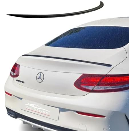 Lèvre de spoiler arrière pour Mercedes-Benz Classe C C205 Coupé A205 Cabriolet Slim Design Noir brillant