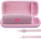 Lebakort Hard Case Compatible with JBL Charge 5 Charge 4 Waterproof Bluetooth Speaker (Pink Case)