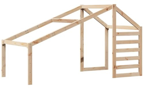 vidaXL Kids' Bed Roof 198x97x113 cm Solid Wood Pine