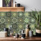 HORIWE Vintage Fliesenaufkleber Wandfliese Aufkleber 24 Stück Selbstklebende Tapete Fliesensticker Fliesen Wasserdicht Wandaufkleber für Küche,Bäder,Schrank,Möbel,Tisch
