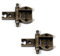 BricoShopping Paire de charnières pour porte de meubles anciens en bois et armoires de style classique salon ou chambre à coucher art pauvre lourds battu charnières antiques (Bronze, BS0290)