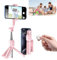 Elevopro 360, Elevo Pro, trípode ajustable para selfie con control remoto desmontable, Elevopro Vlogger Pro, mini trípode extensible 3 en 1, funciona en todos los teléfonos inteligentes (rosa)