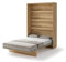 Friderik Bed Concept BC-01 Wandklappbett Vertikal Schrankbett mit Matratze, 140x200 cm (Artisan-Eiche)