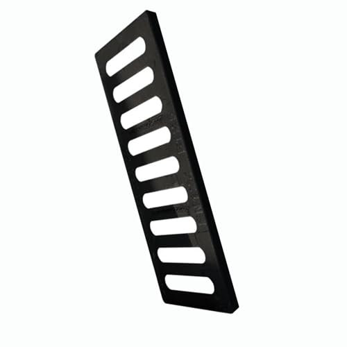 Drenaje de Zanja Rejilla Drenaje Hierro Fundido Exteriores/ Rejillas Drenaje Alcantarillado, Desagüe Canal Negro de Alta Resistencia, Rejilla Drenaje Rectangular para Entrada Vehículos/ Patio/ Acera(4