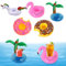 AIBAOBAO Porte Gobelet Piscine, 5 Pièces Porte Verre Piscine Flottante, Porte-Boisson Gonflable Support Verre, Jouets-Piscine pour Fêtes de Plage Piscine Eté (Palmier + Flamant + Licorne + Beignet)