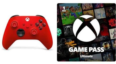 Xbox Mando Pulse Red + Game Pass Ultimate | Suscripción de 1 mes